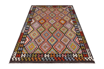Handvävd Matta Kelim-Chobi Oriental 245 x 172 cm Nr. 65641 - Orientmattor