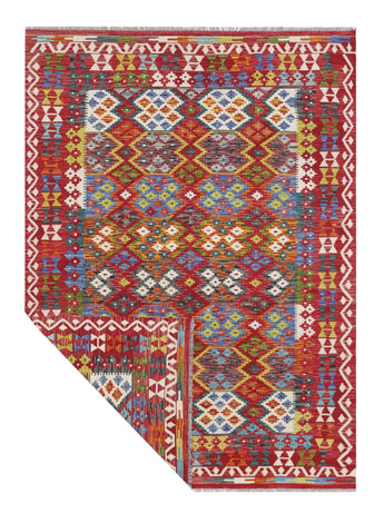 Handvävd Matta Kelim-Chobi Oriental 245 x 177 cm Nr. 65647 - Orientmattor
