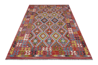 Handvävd Matta Kelim-Chobi Oriental 246 x 175 cm Nr. 65640 - Orientmattor