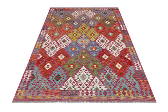 Handvävd Matta Kelim-Chobi Oriental 246 x 175 cm Nr. 65659 - Orientmattor