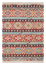 Handwoven Kelim-Chobi Oriental rug by Orientmattor, 249 x 173 cm, showcasing intricate traditional patterns and rich colors.