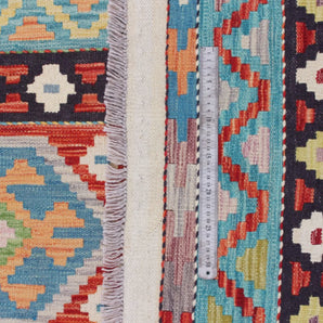 Handwoven Kelim-Chobi Oriental rug by Orientmattor, 249 x 173 cm, featuring traditional geometric patterns and rich earthy tones.