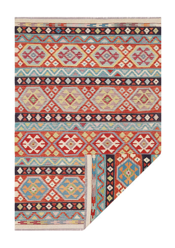 Handwoven Kelim-Chobi Oriental rug from Orientmattor, 249 x 173 cm, featuring intricate traditional patterns and rich colors.