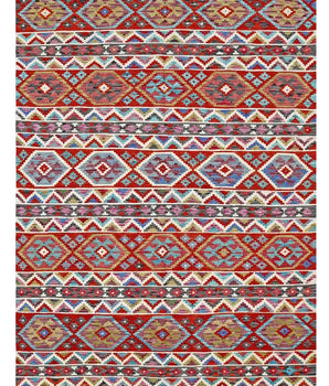Handwoven Kelim-Chobi Oriental rug by Orientmattor, 250 x 175 cm, featuring intricate traditional patterns.