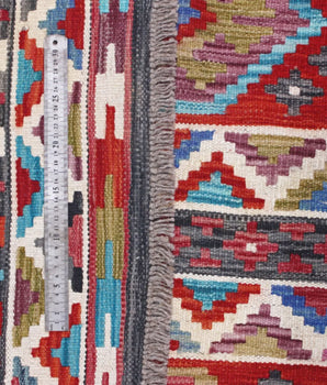 Handwoven Kelim-Chobi Oriental rug by Orientmattor, 250x175 cm, featuring intricate traditional patterns and rich colors.