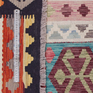 Handwoven Kelim-Chobi Oriental rug by Orientmattor, 252 x 169 cm, with intricate traditional patterns and rich colors.