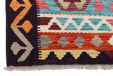 Handwoven Kelim-Chobi Oriental rug by Orientmattor, 252 x 169 cm, detailed traditional patterns on soft woven fabric.