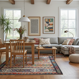 Handwoven Kelim-Chobi Oriental rug by Orientmattor, 252 x 169 cm with intricate traditional patterns and rich colors.