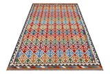 Handwoven Kelim-Chobi Oriental rug by Orientmattor, 293 x 198 cm, featuring intricate traditional patterns and rich colors.