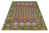 Handvävd Matta Kelim-Chobi Oriental 296 x 247 cm Nr. 65630 - Orientmattor