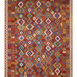 Handvävd Matta Kelim-Chobi Oriental 346 x 248 cm Nr. 65614 - Orientmattor