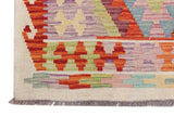 Handwoven Kelim-Chobi Oriental rug by Orientmattor, 485x412 cm, featuring intricate geometric patterns and rich earthy tones.