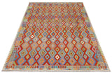 Handwoven Kelim-Chobi Oriental rug by Orientmattor, 485 x 412 cm, showcasing intricate traditional patterns and rich colors.