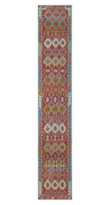Handvävd Matta Kelim-Chobi Oriental 495 x 84 cm Nr. 65717 - Orientmattor