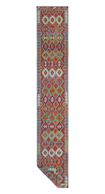 Handvävd Matta Kelim-Chobi Oriental 495 x 84 cm Nr. 65717 - Orientmattor