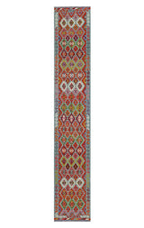 Handvävd Matta Kelim-Chobi Oriental 500 x 84 cm Nr. 65707 - Orientmattor