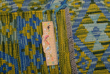 Handwoven Kilim Chobi Kelim rug with intricate geometric patterns, crafted by Orientmattor.