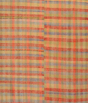 Kelim Antalia 48148 rug by Orientmattor with intricate geometric patterns in warm earthy tones