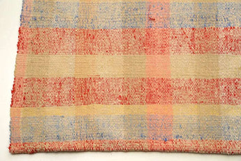 Colorful Kelim Antalia 48148 rug by Orientmattor with intricate geometric patterns displayed on a flat surface.
