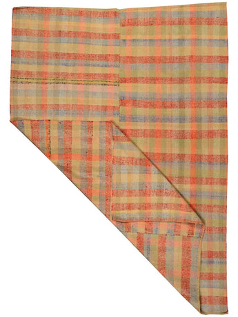 Kelim Antalia 48148 rug by Orientmattor featuring intricate geometric patterns in warm earthy tones.