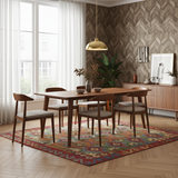 Orientmattor Kelim Chobi 62460 rug with intricate geometric patterns and warm earthy tones, showcasing traditional craftsmanship.