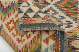 Kelim-Chobi 64660 by Orientmattor featuring intricate patterns and rich colors in a traditional design.