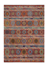 Kelim-Chobi 64896 by Orientmattor featuring intricate patterns and warm colors in a traditional woven design.