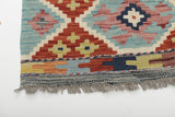 Kelim-Chobi 64967 by Orientmattor, showcasing intricate patterns and vibrant colors in a traditional flat-weave design.