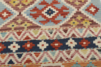 Kelim-Chobi 64967 by Orientmattor, featuring intricate patterns and vibrant colors on a woven textile.