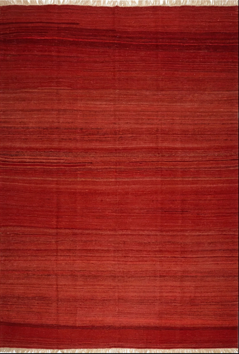Colorful Kelim-Fars 45548 rug by Orientmattor featuring intricate traditional patterns and vibrant woven details.