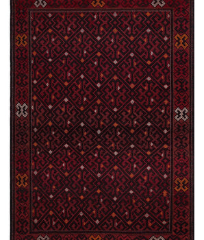 Colorful Orientmattor Kelim-Somak 64767 rug with intricate geometric patterns and vibrant traditional design.