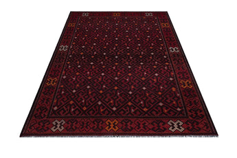 Kelim-Somak 64767 oriental Kelim rug with intricate geometric patterns, woven by Orientmattor, shown in a close-up view.