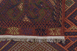 Colorful Orientmattor Kelim-Somak 64770 rug with intricate geometric patterns and vibrant red, blue, and beige tones.