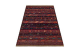 Orientmattor Kelim Somak 64773 rug with intricate geometric patterns in earthy tones, handcrafted textile for traditional home decor