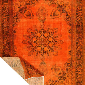 Stonewashed Orientmattor 62806 rug with soft, faded fabric and intricate pattern, showcasing a cozy, vintage-inspired design.