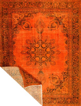 Stonewashed Orientmattor 62806 rug with soft, faded fabric and intricate pattern, showcasing a cozy, vintage-inspired design.