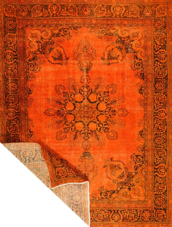Stonewashed Orientmattor 62806 rug with soft, faded fabric and intricate pattern, showcasing a cozy, vintage-inspired design.