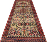 Handknuten Hamadan Oriental village carpet by Orientmattor, 167x63 cm, featuring traditional nomad design and intricate patterns.