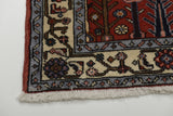 Handwoven Hamadan Oriental village carpet by Orientmattor, 198x75 cm, featuring traditional nomad design and vibrant colors.