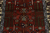 Handwoven Hamadan Oriental village carpet by Orientmattor, 198x75 cm, showcasing intricate traditional Nomad design and rich colors.