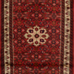 Handknuten Hamadan Oriental village carpet, 280x78 cm, with intricate traditional patterns from Orientmattor.
