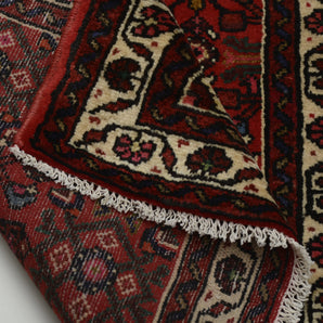 Handknuten Hamadan Oriental rug by Orientmattor, village nomad carpet in 280x78 cm with intricate traditional patterns.