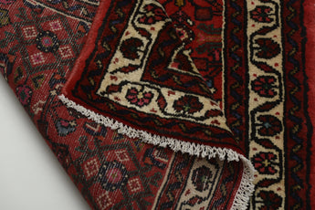 Handknuten Hamadan Oriental rug by Orientmattor, village nomad carpet in 280x78 cm with intricate traditional patterns.
