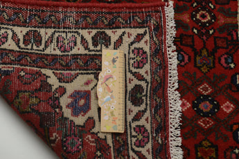 Handknuten Hamadan Oriental village carpet by Orientmattor, 280x78 cm, with intricate traditional geometric patterns.