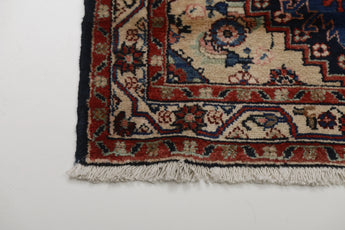Handwoven Hamadan Oriental village carpet, 298x82 cm, from Orientmattor, featuring traditional Nomad design and rich earthy tones.