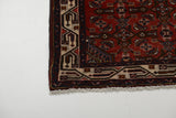 Handwoven Hamadan Oriental village carpet by Orientmattor, 300x82 cm, featuring traditional geometric patterns and rich colors.