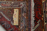 Handwoven Hamadan Oriental village carpet by Orientmattor, 303 x 80 cm, featuring traditional geometric patterns.