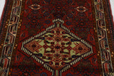 Handknuten Hamadan Oriental village carpet by Orientmattor, 303 x 80 cm, with intricate traditional patterns.