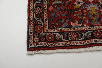 Handwoven Hamadan Oriental village carpet by Orientmattor, 314x78 cm, featuring traditional nomad patterns and rich earthy tones.