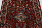 Handknuten Hamadan Oriental village carpet, Nomad-style, 314x78 cm with intricate patterns and rich colors, by Orientmattor.